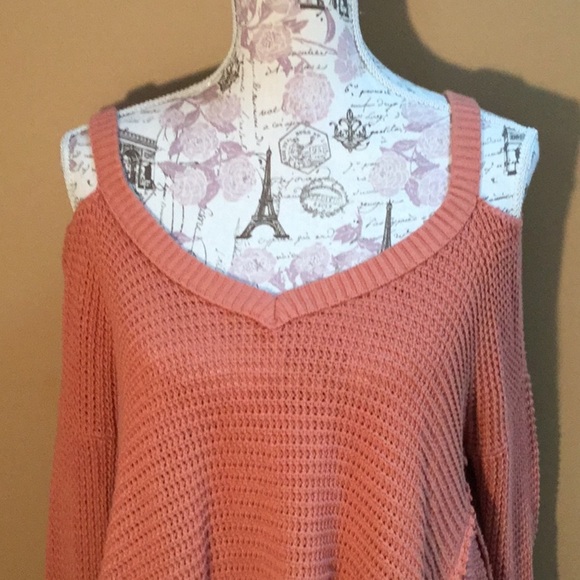 Free People Sunrise Cold Shoulder Sweater Small - Picture 2 of 8